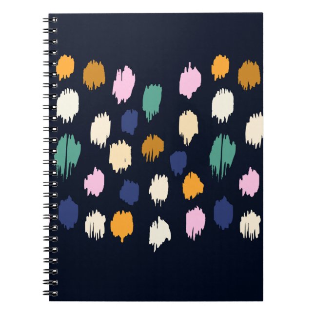 Carnet Motif pois transparent (Devant)