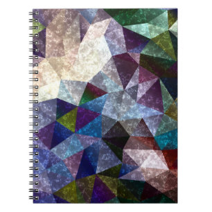 Carnet Motif polygonal en marbre
