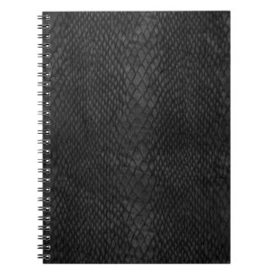 Carnet Motif Poster de animal de Snakeskin noir