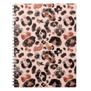 Carnet Motif poster de animal léopard d'eau
