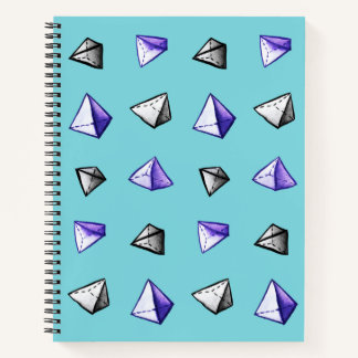 Carnet Motif Pyramide Geek géométrique Math Lover