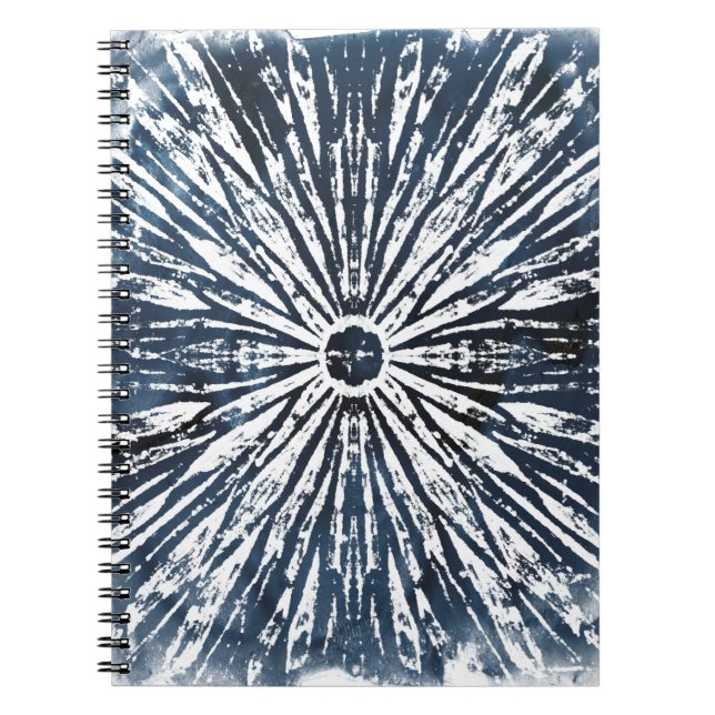 Carnet Motif radial Indigo Ink (Devant)