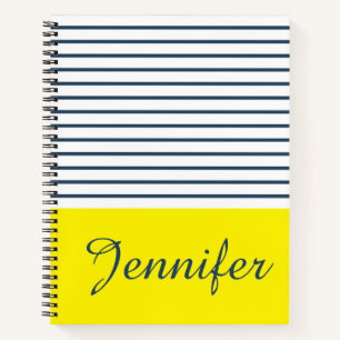 Carnet Motif rayé moderne