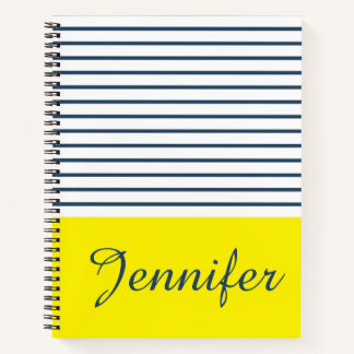 Carnet Motif rayé moderne