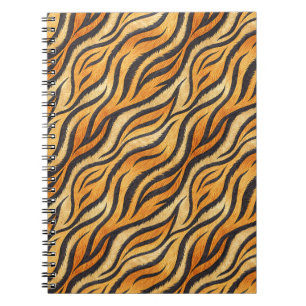 Carnet Motif rayé tigre audacieux – Impression d'animal e