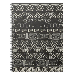 Carnet motif rétro vintage. Arrière - plan aztèque.