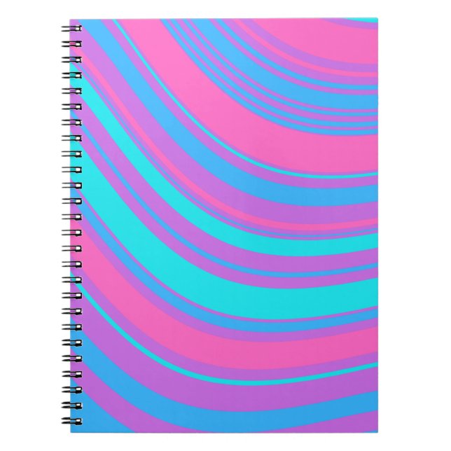 Carnet Motif rétro Wavy (Devant)