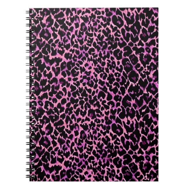 Carnet Motif rose Cheetah (Devant)