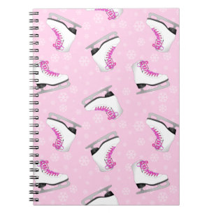 Carnet Motif rose de patinage artistique