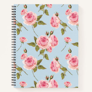 Carnet Motif rose et Pois