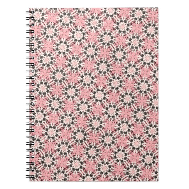 Carnet Motif rose floral (Devant)