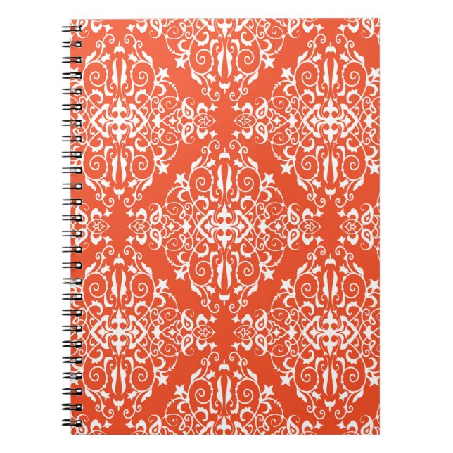 Carnet Motif rouge décoratif sans couture motif (Devant)