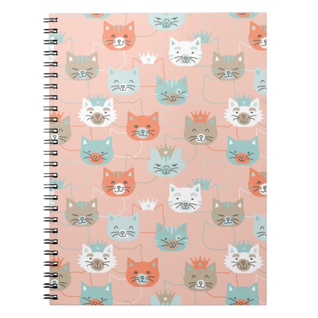 Carnet Motif Royal Cats (Devant)