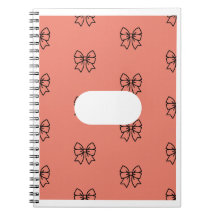 Carnet Motif Ruban Coquette Rose Mignon - Persona