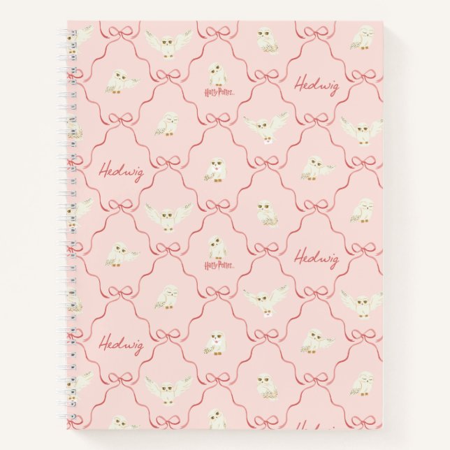 Carnet Motif Ruban Rose Hedwig (Devant)