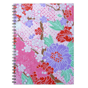 Carnet Motif Sakura japonais