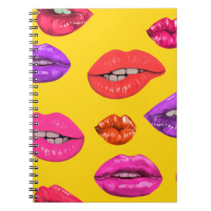 Carnet Motif sans charme dans le style années 80, glamour
