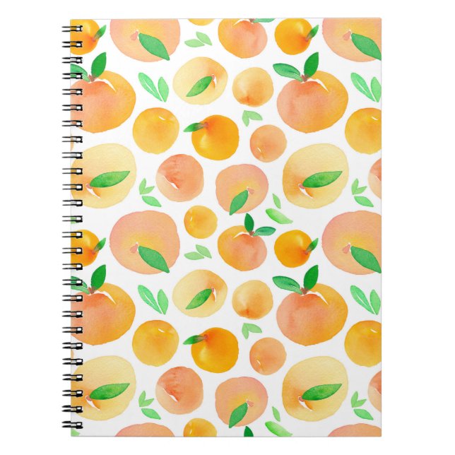 Carnet Motif sans couture avec aquarelle peinte à la main (Devant)
