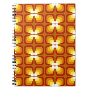 Carnet Motif sans couture avec éléments floraux abstraits