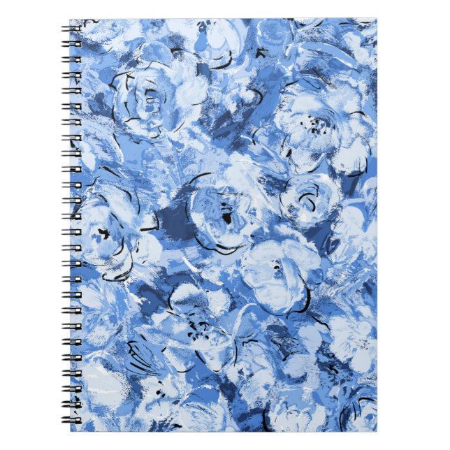 Carnet Motif sans couture avec fleurs (Devant)