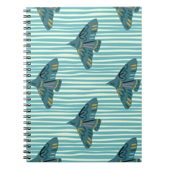 Carnet Motif sans couture avec persil à la main (Devant)