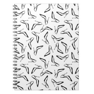 Carnet Motif sans couture avec talons hauts glamor chauss