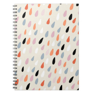 Carnet Motif sans couture avec tiroirs à main colorés sta
