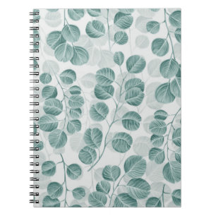 Carnet Motif sans couture botanique avec graphique vintag