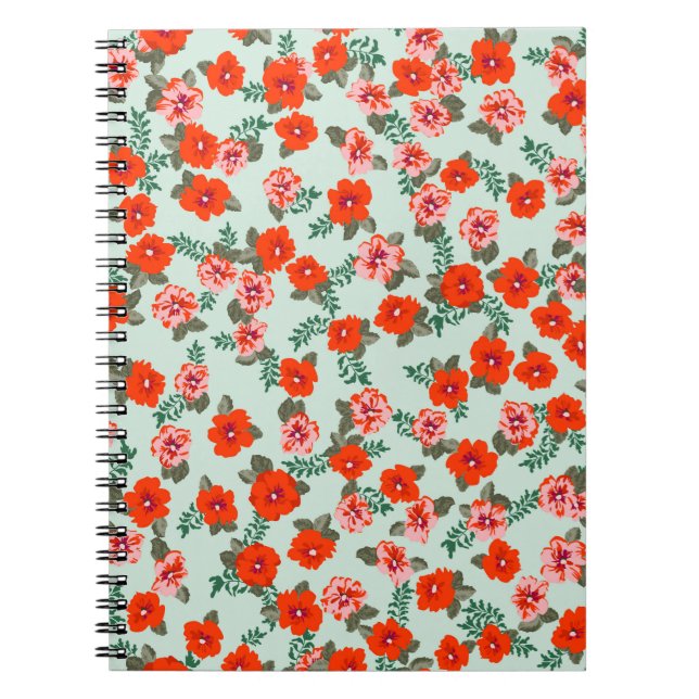 Carnet Motif sans couture dans de petites fleurs sauvages (Devant)