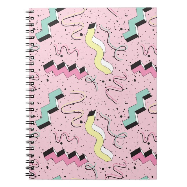 Carnet Motif sans couture dans un style rétro abstrait et (Devant)
