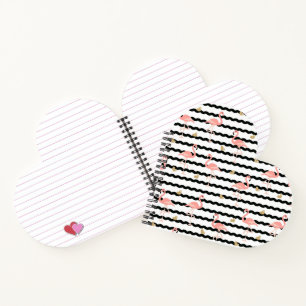Carnet Motif sans couture de flamant rose mignon