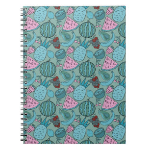 Carnet Motif sans couture de fruits Motif de surface de