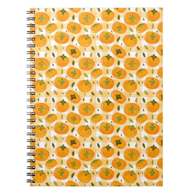 Carnet Motif sans couture de kakis dessinés à la main mig (Devant)
