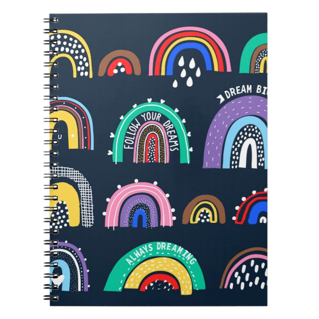 Carnet Motif sans couture décorative avec fleur de fraise (Devant)