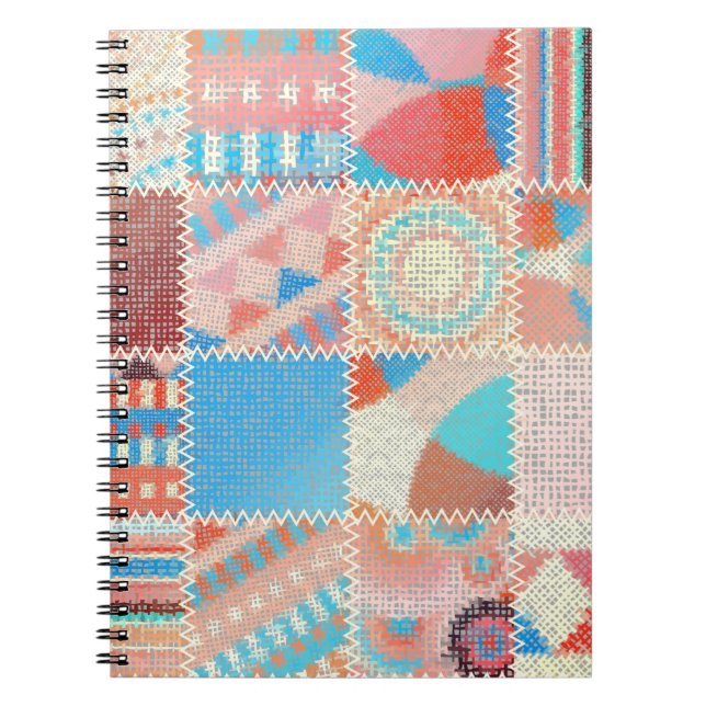 Carnet Motif sans couture. Imitation d'un motif de patchw (Devant)