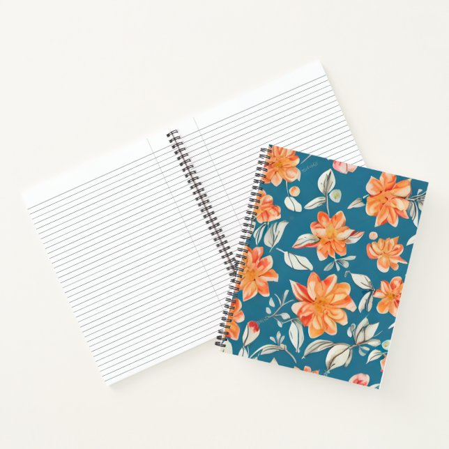 Carnet Motif sans couture rétro (Intérieur)