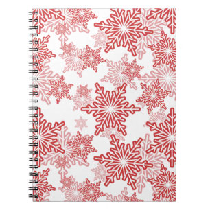 Carnet Motif sans couture rouge et blanc
