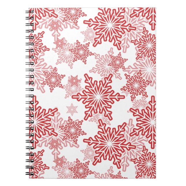 Carnet Motif sans couture rouge et blanc (Devant)