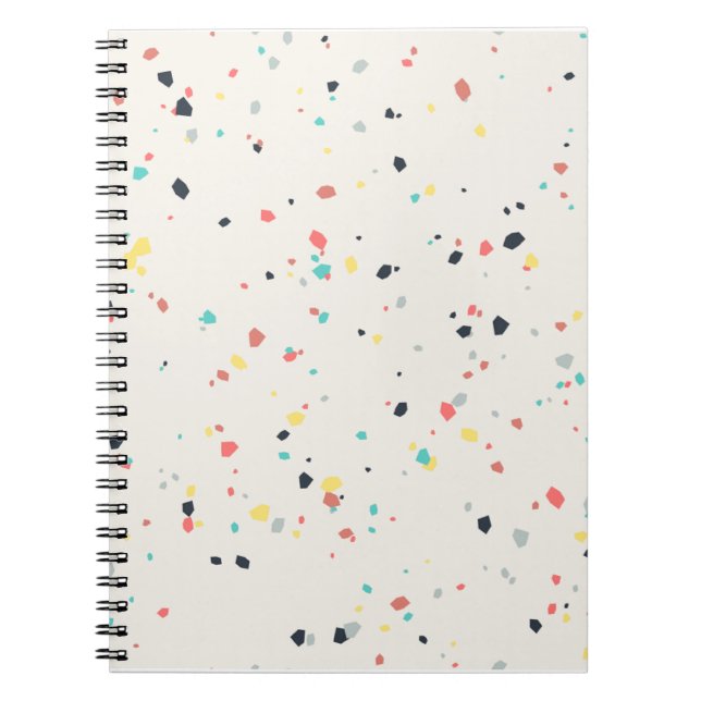 Carnet Motif sans couture Terrazzo Speckle (Devant)