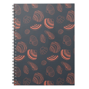 Carnet Motif sans joint avec coquillages