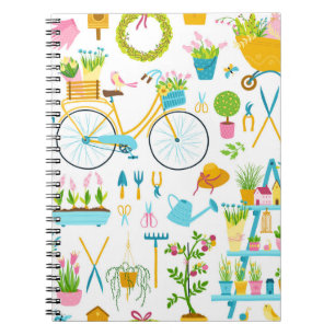 Carnet Motif sans soudure à ressort en simple carto dessi