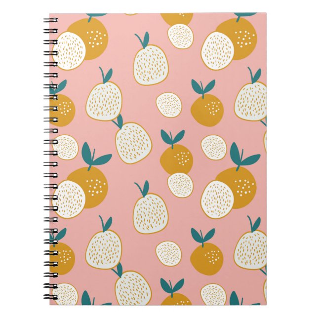 Carnet motif sans soudure de fruits arrière - plan, motif (Devant)