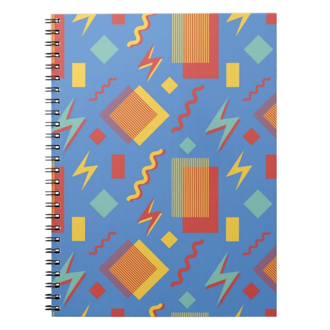 Carnet motif sans soudure des années 90. Arrière - plan d (Devant)