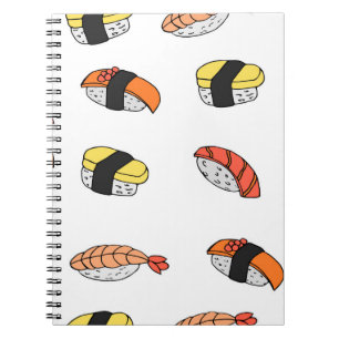 Carnet motif sans soudure du Sushi