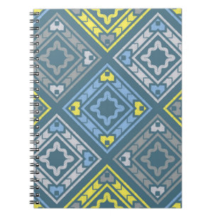 Carnet Motif sans soudure. Motif folklorique. Géométrie v