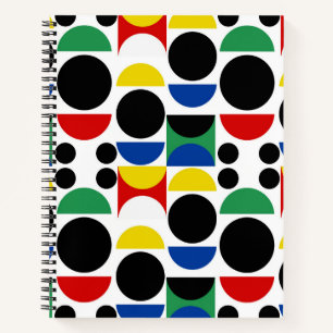 Carnet Motif scandinave du Bauhaus du milieu du siècle
