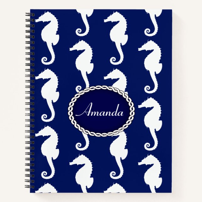 Carnet Motif Seahorse (Devant)