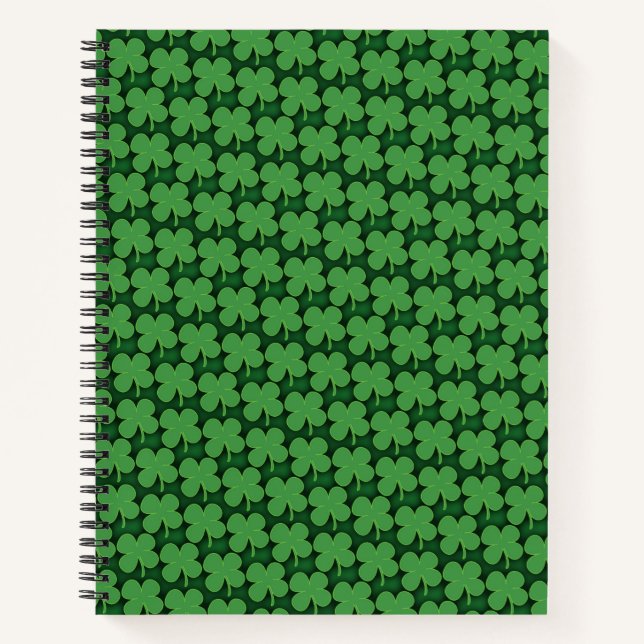 Carnet Motif shamrock (Devant)