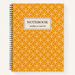 Carnet Motif Shippô Orange et blanc