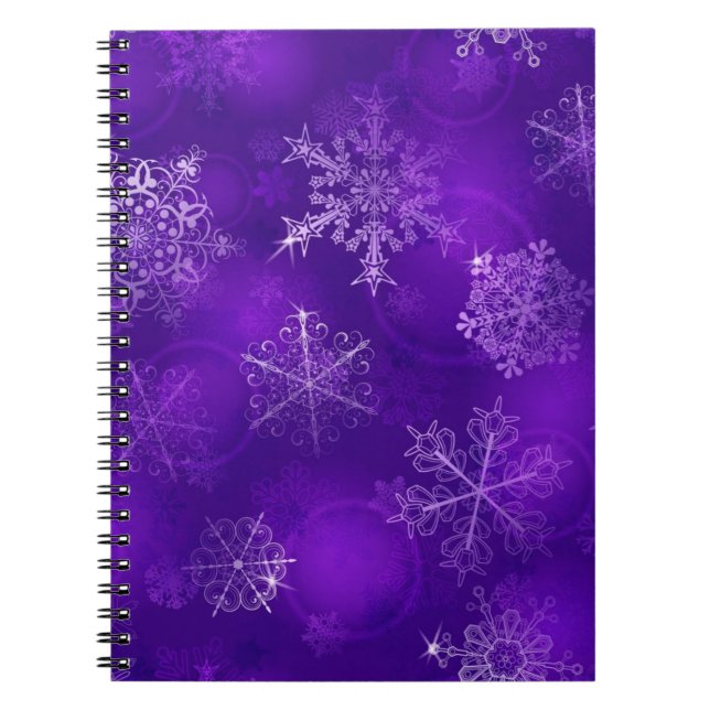 Carnet Motif Snowflake (Devant)